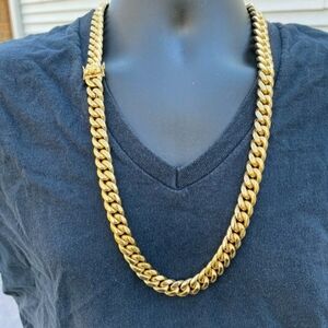 Gold Cuban Link Chain Necklace for Men - Bold Statement Accessory